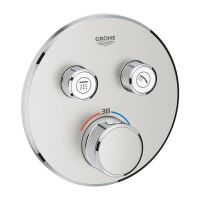Смеситель скрытого монтажа Grohe Grohtherm SmartControl суперсталь 29119DC0