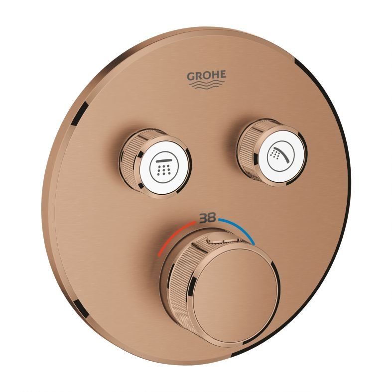 Змішувач прихованого монтажу Grohe Grohtherm SmartControl теплий захід сонця матовий 29119DL0