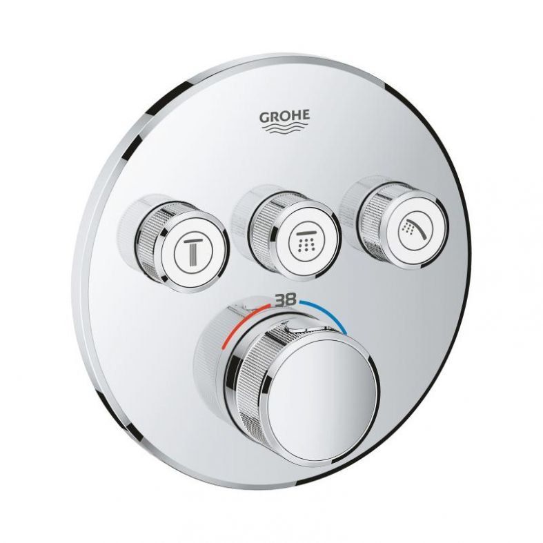 Змішувач прихованого монтажу Grohe Grohtherm SmartControl хром 29121000