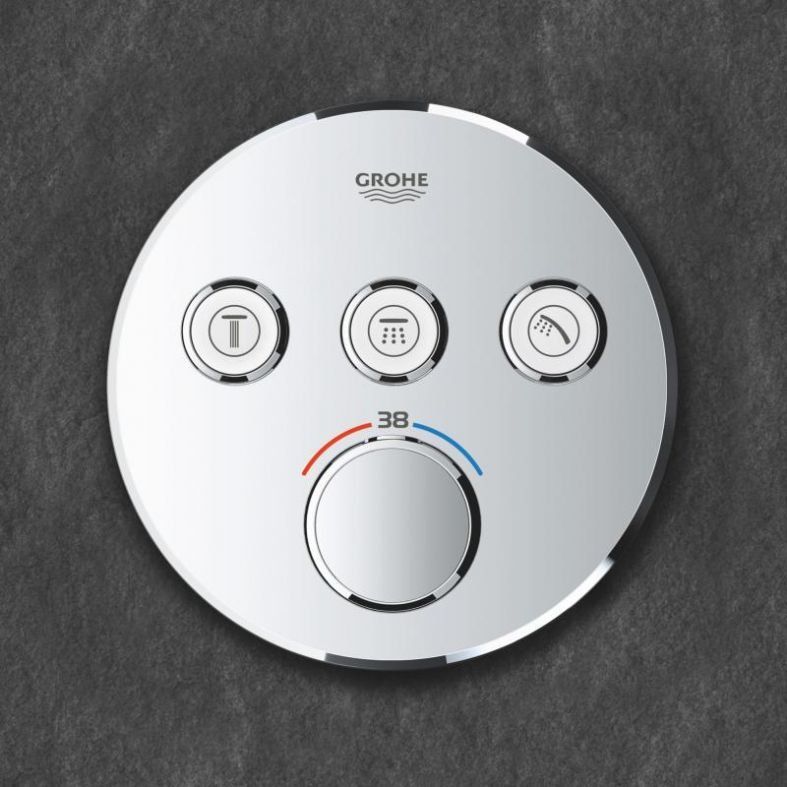 Змішувач прихованого монтажу Grohe Grohtherm SmartControl хром 29121000