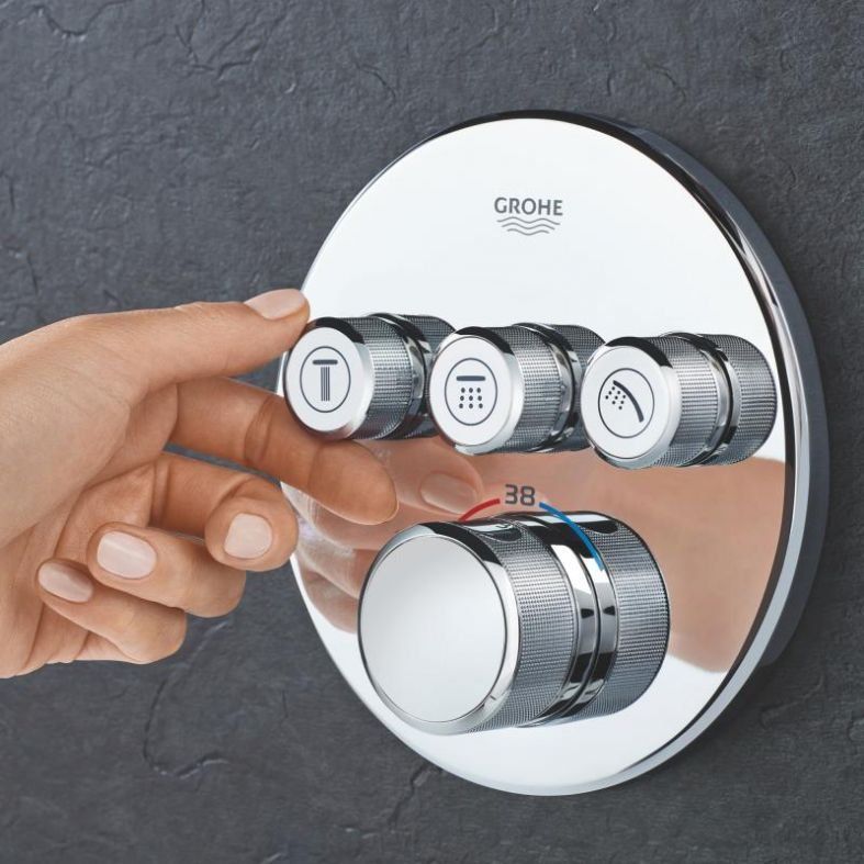 Змішувач прихованого монтажу Grohe Grohtherm SmartControl хром 29121000