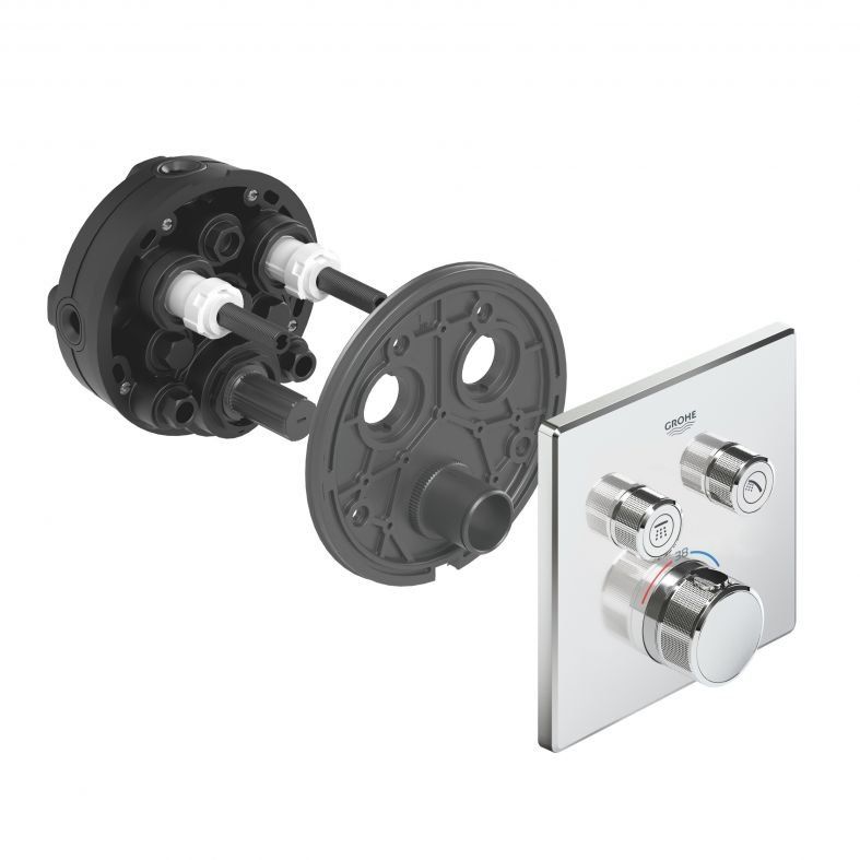 Змішувач прихованого монтажу Grohe Grohtherm SmartControl хром 29124000