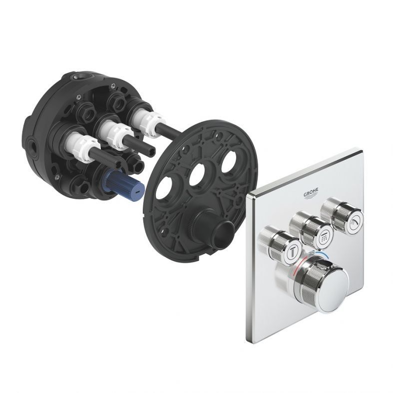 Змішувач прихованого монтажу Grohe Grohtherm SmartControl хром 29126000