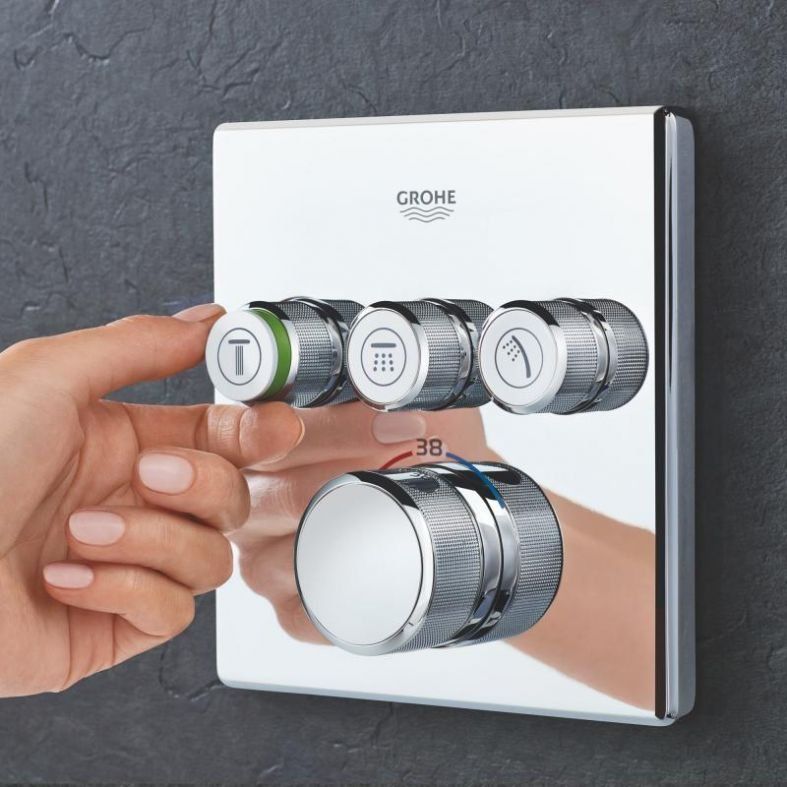 Змішувач прихованого монтажу Grohe Grohtherm SmartControl хром 29126000