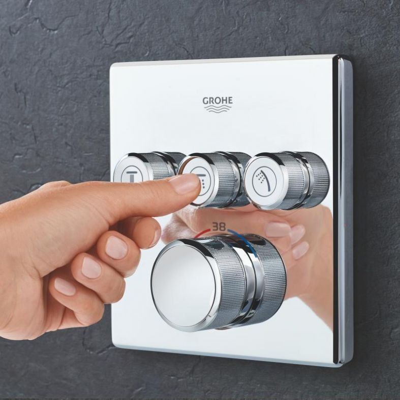 Змішувач прихованого монтажу Grohe Grohtherm SmartControl хром 29126000