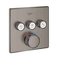 Змішувач прихованого монтажу Grohe Grohtherm SmartControl графіт темний матовий 29126AL0