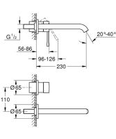 Змішувач для раковини Grohe Essence графіт темний матовий 29193AL1