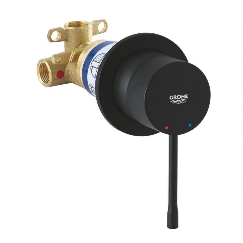 Змішувач прихованого монтажу Grohe Essence фантомний чорний 29197KF0