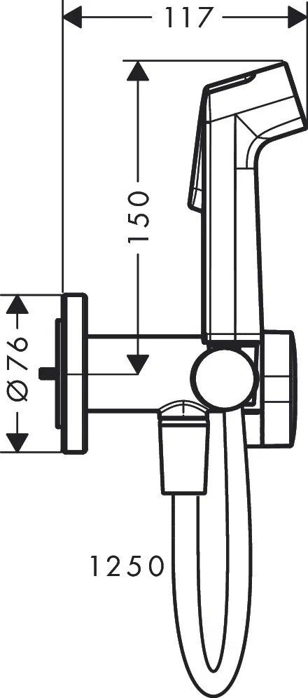 Гігієнічний душ Hansgrohe Bidette хром 29232000