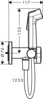 Гігієнічний душ Hansgrohe Bidette хром 29232000