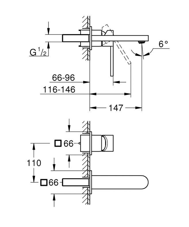 Змішувач для раковини Grohe Plus хром 29303003