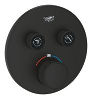 Змішувач прихованого монтажу Grohe Grohtherm SmartControl фантомний чорний 29507KF0