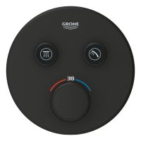 Змішувач прихованого монтажу Grohe Grohtherm SmartControl фантомний чорний 29507KF0