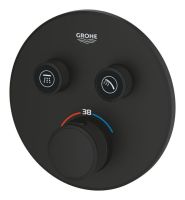 Змішувач прихованого монтажу Grohe Grohtherm SmartControl фантомний чорний 29507KF0