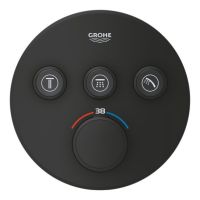 Змішувач прихованого монтажу Grohe Grohtherm SmartControl фантомний чорний 29508KF0