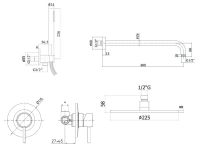 Душевая система скрытого монтажа Paffoni Shower белый матовый KITLIG010BO