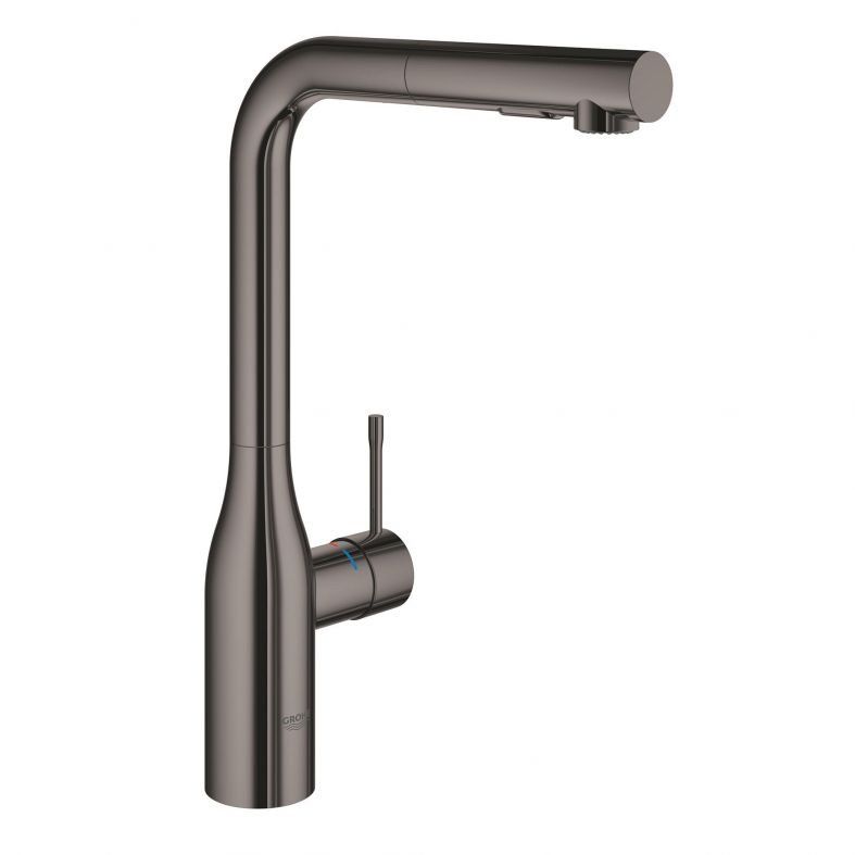 Змішувач для кухні Grohe Essence графіт темний 30270A00 з висувною лійкою