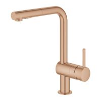 Змішувач для кухні Grohe Minta теплий захід сонця матовий 30274DL0 з висувною лійкою
