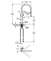 Змішувач для кухні Grohe Essence теплий захід сонця 30294DA0