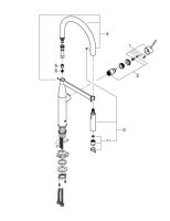 Змішувач для кухні Grohe Essence теплий захід сонця 30294DA0