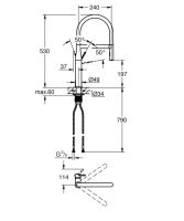 Змішувач для кухні Grohe Essence суперсталь 30294DC0