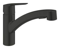 Змішувач для кухні Grohe Start чорний матовий 303072431 з висувною лійкою