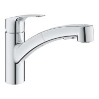 Змішувач для кухні Grohe Via хром 30406000 з висувною лійкою