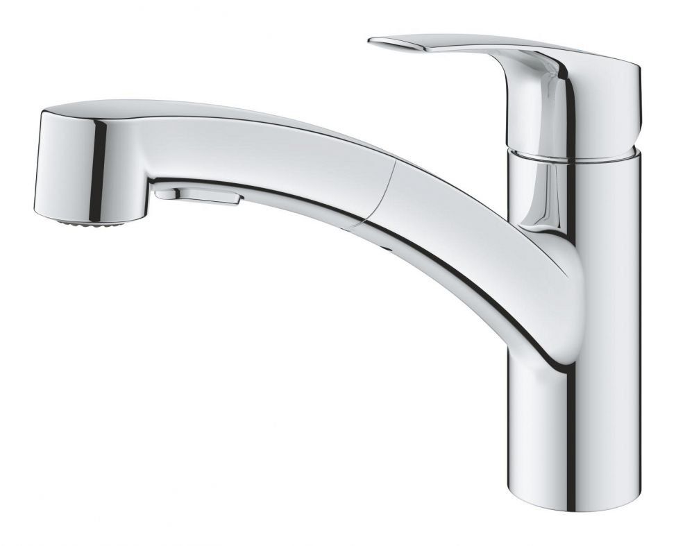 Змішувач для кухні Grohe Via хром 30406000 з висувною лійкою