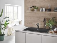 Змішувач для кухні Grohe Via хром 30406000 з висувною лійкою