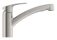 Змішувач для кухні Grohe Via суперсталь 30406DC0 з висувною лійкою