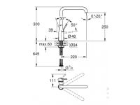 Змішувач для кухні Grohe Accent суперсталь 30423DC0