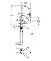 Змішувач для кухні Grohe Viamo хром 30433000