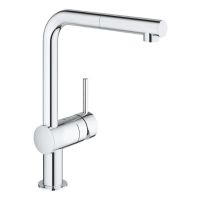 Змішувач для кухні Grohe Vento хром 30436000 з висувною лійкою