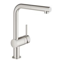 Змішувач для кухні Grohe Vento суперсталь 30436DC0 з висувною лійкою
