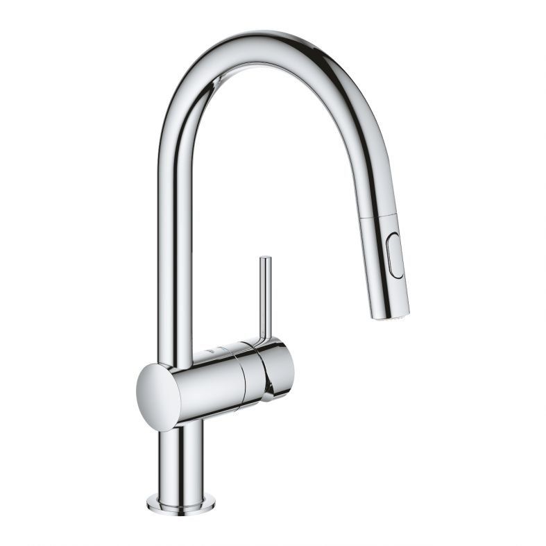 Змішувач для кухні Grohe Vento хром 30438000 з висувною лійкою