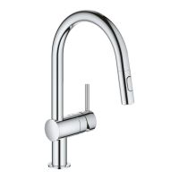 Змішувач для кухні Grohe Vento хром 30438000 з висувною лійкою