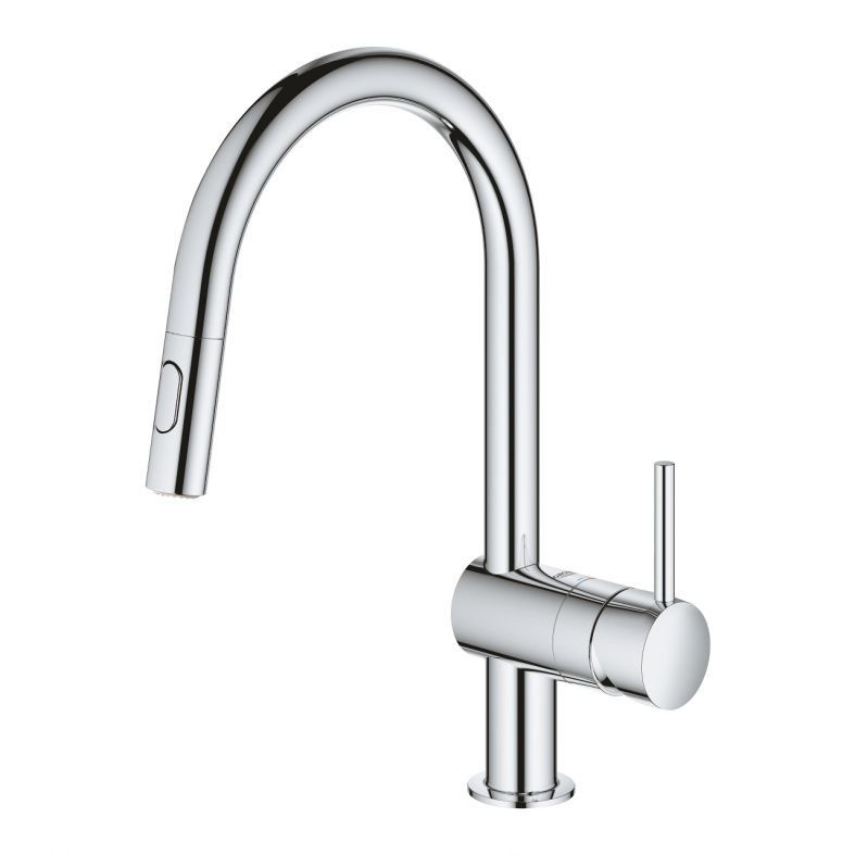 Змішувач для кухні Grohe Vento хром 30438000 з висувною лійкою