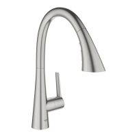 Змішувач для кухні Grohe Scala суперсталь 30440DC0 з висувною лійкою