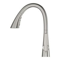 Змішувач для кухні Grohe Scala суперсталь 30440DC0 з висувною лійкою