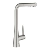 Змішувач для кухні Grohe Scala суперсталь 30441DC0 з висувною лійкою