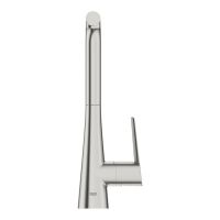 Змішувач для кухні Grohe Scala суперсталь 30441DC0 з висувною лійкою