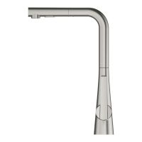 Змішувач для кухні Grohe Scala суперсталь 30441DC0 з висувною лійкою