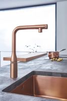 Змішувач для кухні Grohe Accent Smartcontrol теплий захід сонця матовий 30444DL0 з висувною лійкою