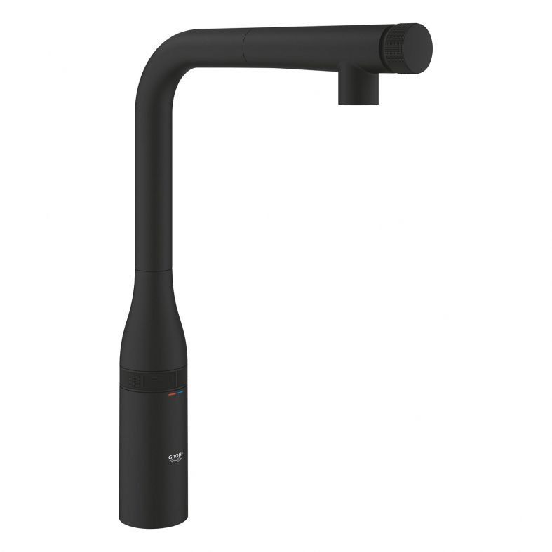 Змішувач для кухні Grohe Accent Smartcontrol фантомний чорний 30444KF0 з висувною лійкою