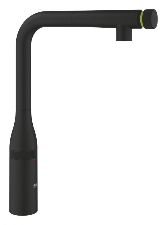 Змішувач для кухні Grohe Accent Smartcontrol фантомний чорний 30444KF0 з висувною лійкою