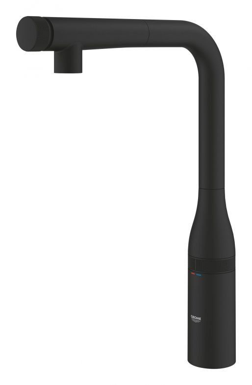 Змішувач для кухні Grohe Accent Smartcontrol фантомний чорний 30444KF0 з висувною лійкою