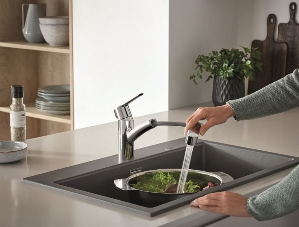 Смеситель для кухни Grohe Start хром 30531001 с выдвижной лейкой