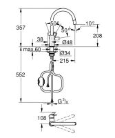 Змішувач для кухні Grohe BauLoop хром 30543000