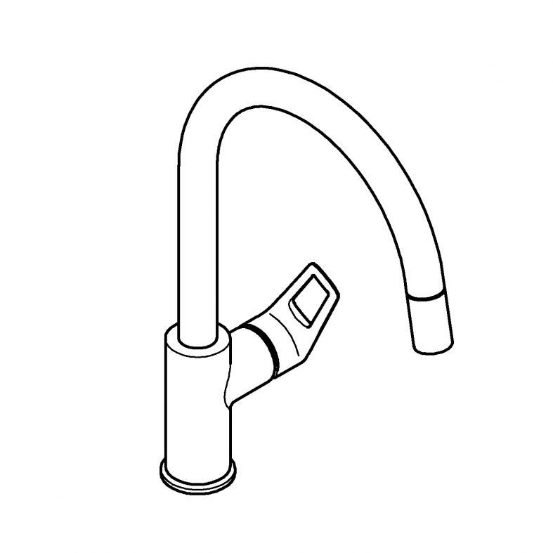 Змішувач для кухні Grohe BauLoop хром 30543000