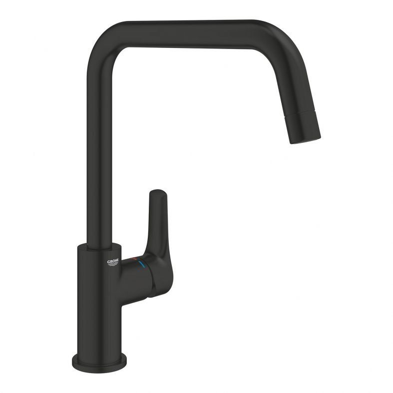 Змішувач для кухні Grohe Eurosmart New чорний матовий 305672430